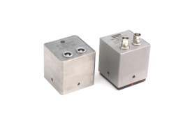 Twin crystal P-wave oblique UT probe